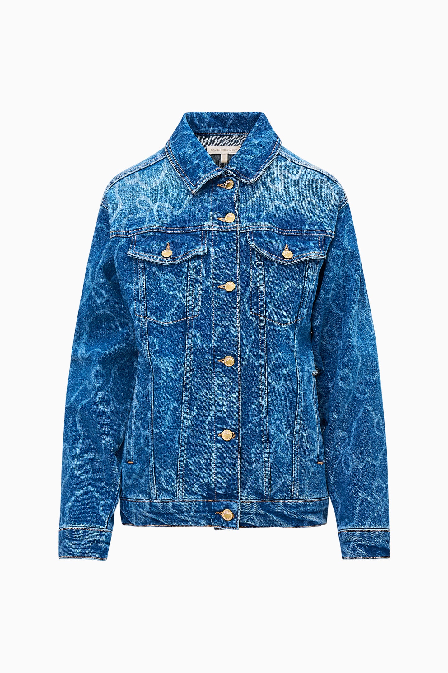 Valette Bow Denim Jacket - Image 4