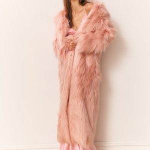 Valia Long Faux Fur Coat
