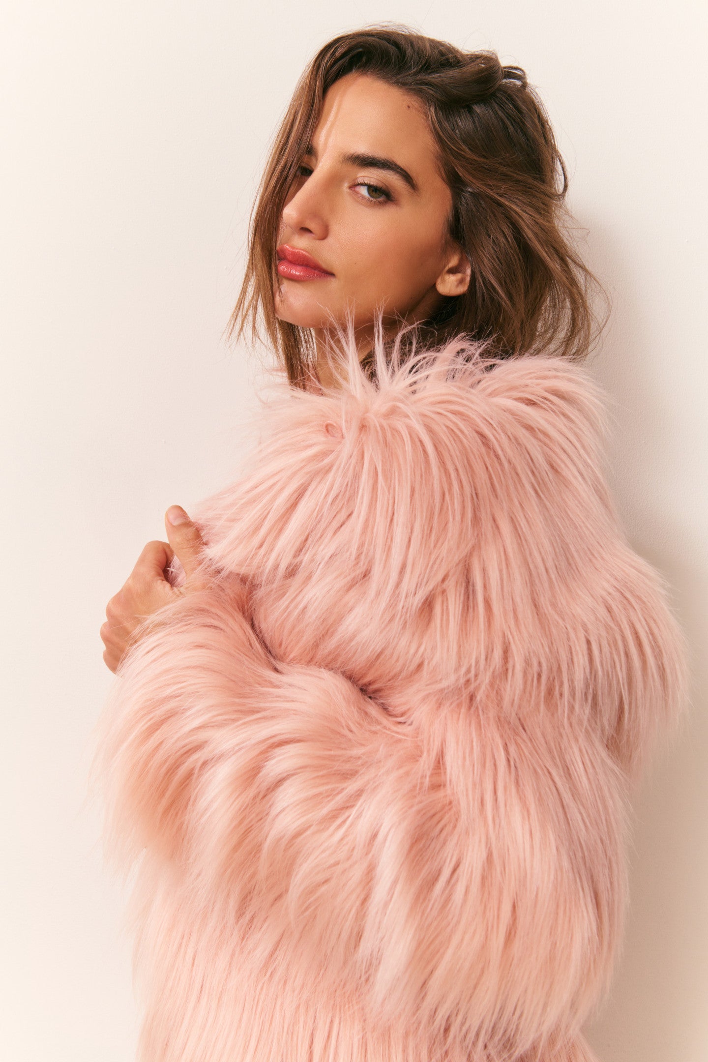 Valia Long Faux Fur Coat - Image 6