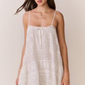 Vionett Cotton Victorian Mini Dress