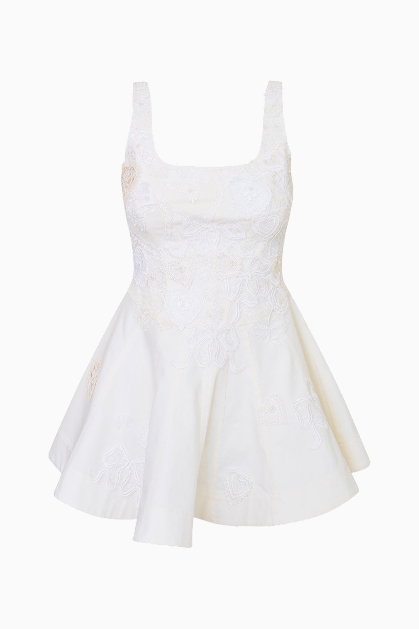 Vionne Denim Embroidered Mini Dress - Image 6