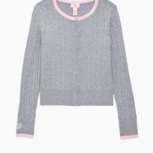 PINK x LoveShackFancy Long Sleeve Knit Cardigan