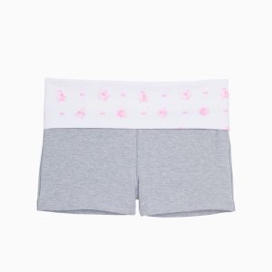 PINK x LoveShackFancy Cotton Foldover Micro Shorts