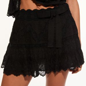 Nerina Cotton Lace Mini Skirt