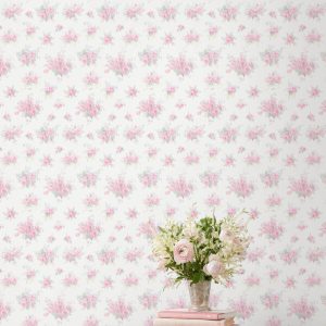 Breezy Ikat Rose Peel & Stick Wallpaper