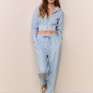 Lillia Sweatpant - CHILLED BLUE