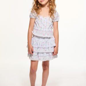 Girls Ottie Floral Striped Top