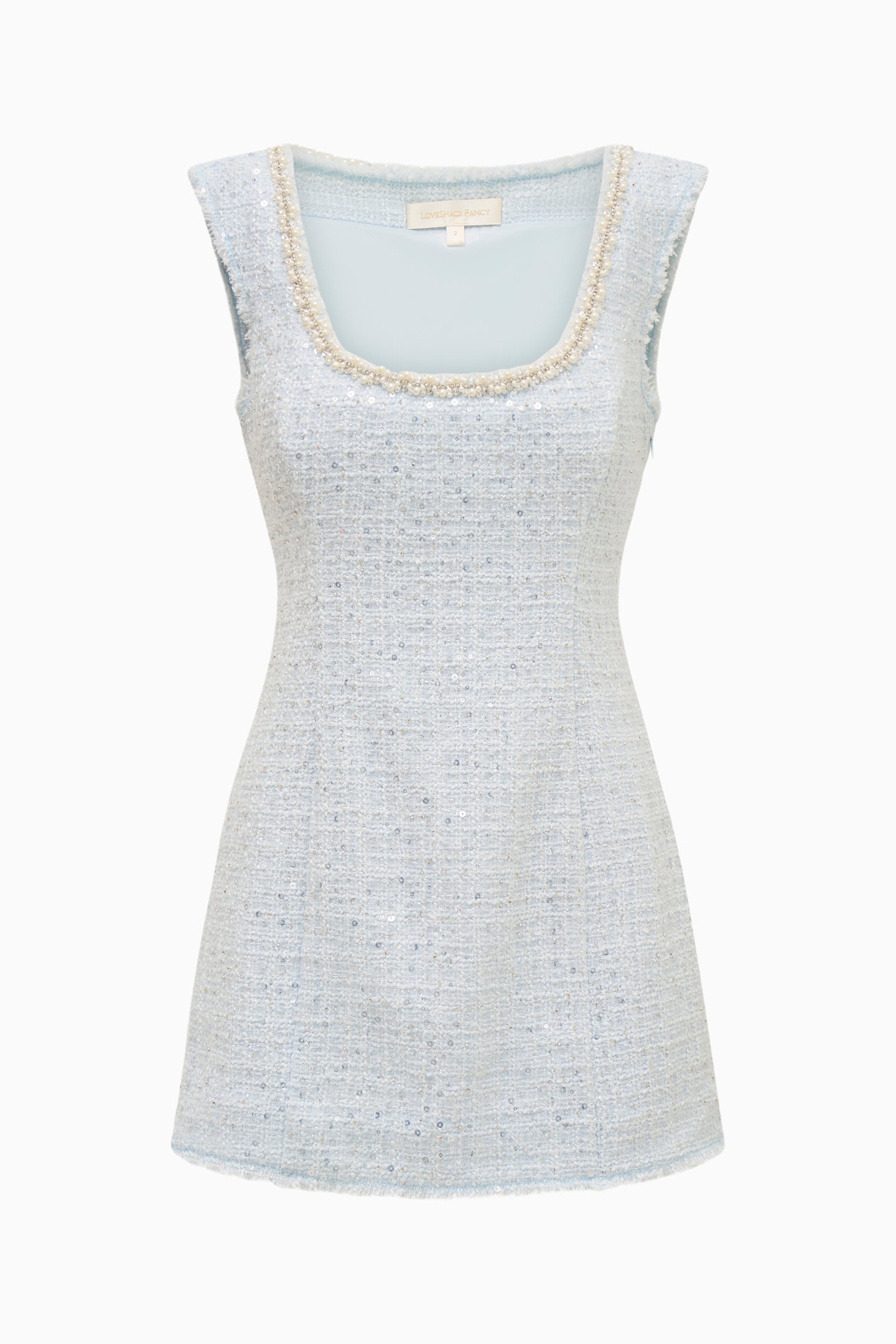 Adelaine Sequin Tweed Mini Dress - Image 2