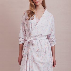 LoveShackFancy x Roller Rabbit Heart Stripe Blake Robe