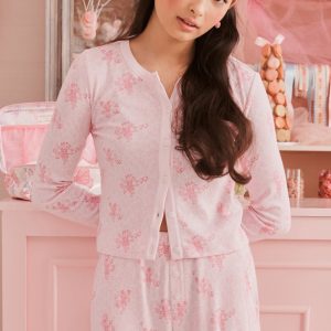 LoveShackFancy x Roller Rabbit Hearts Nessa Cardigan