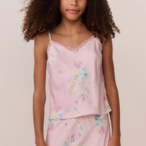 Tween Lirena Satin Floral Top
