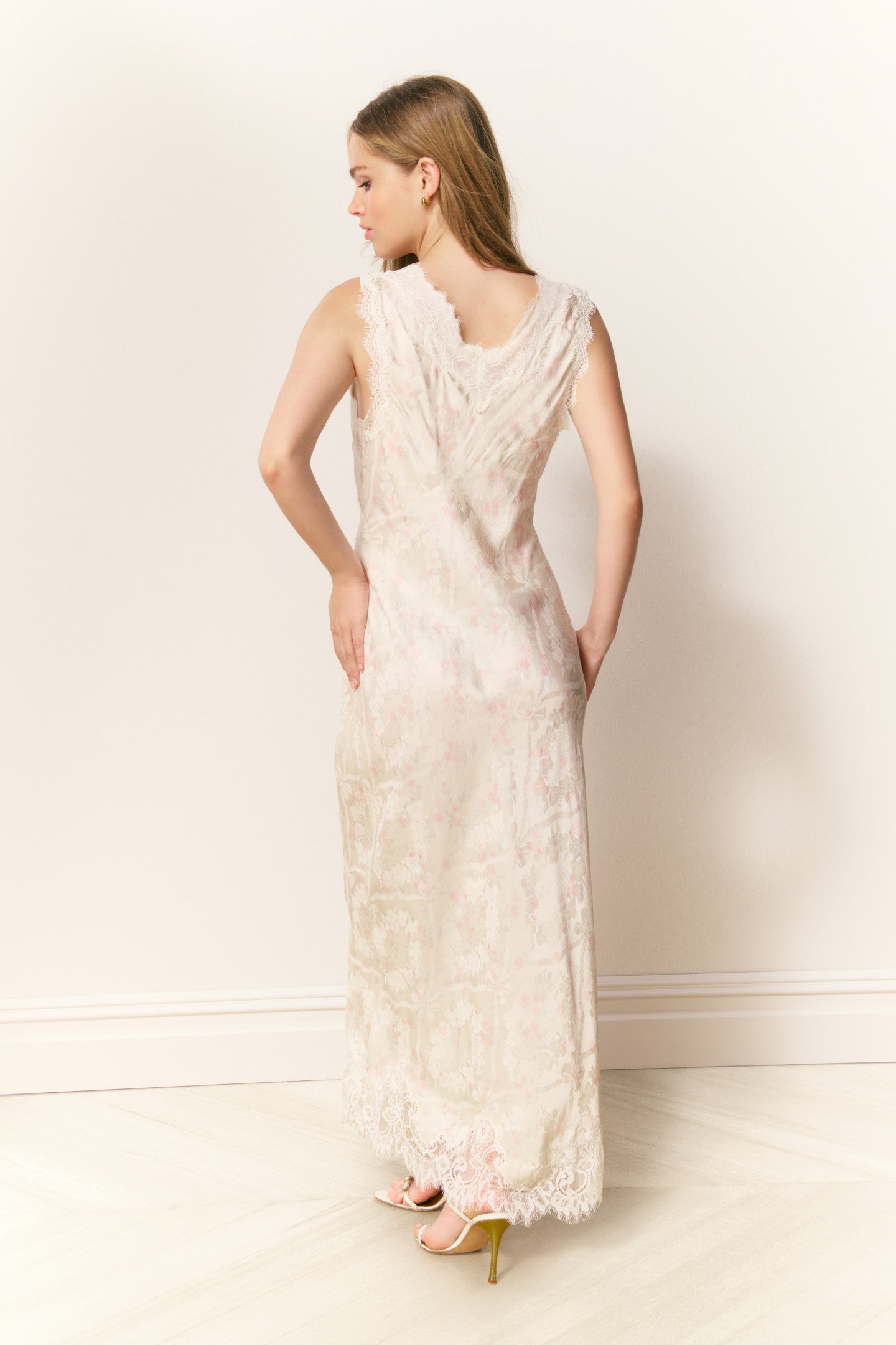 Mira Silk-Blend Floral Slip Dress - Image 3