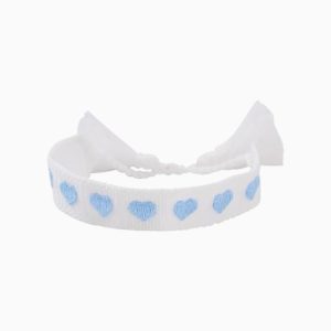Blue Hearts Woven Bracelet