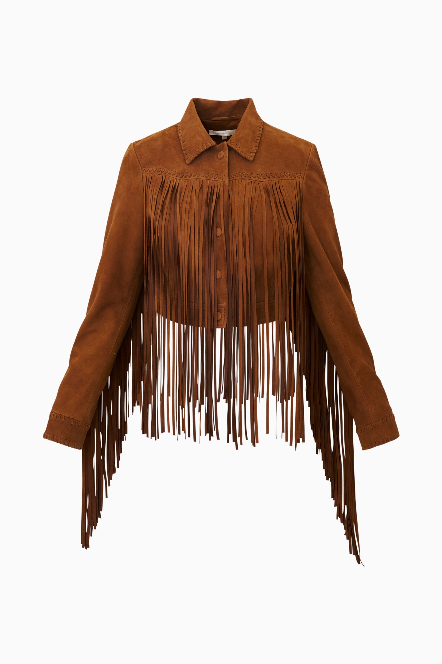 Maelis Suede Fringe Jacket - Image 8