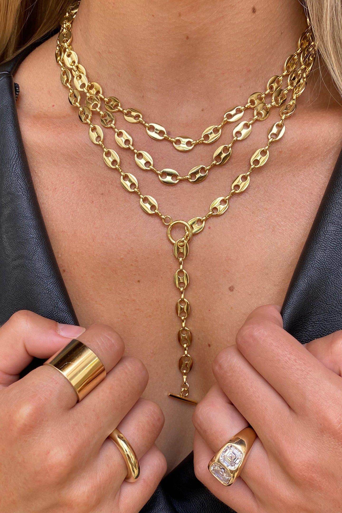 Jennifer Miller Anchor Chain Necklace - Image 2