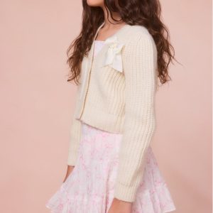 Girls Raf Bow Print Mini Skirt