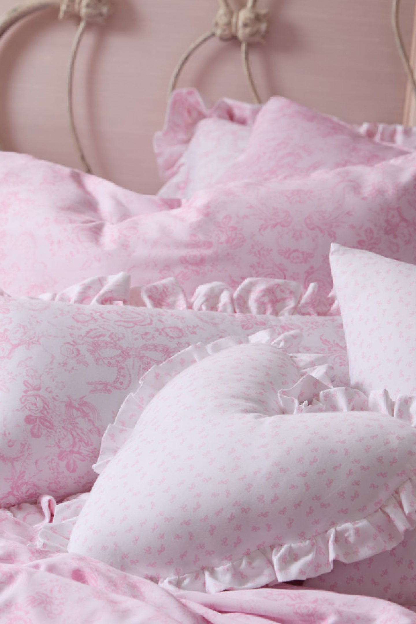 Heart Shape Ruffle Pillow - Image 2
