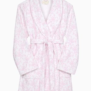 Indie Cotton Bow Print Bath Robe