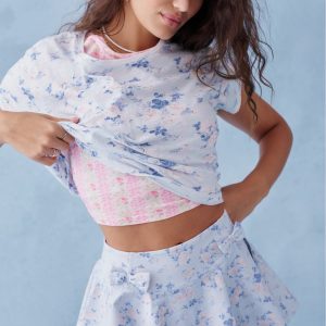 Rubin Cropped Tee - WHISPER BLUE