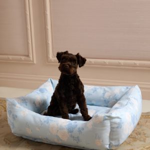Printed Dog Bed - WHISPER BLUE