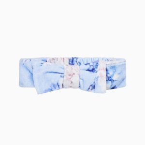 Bow Face Wash Beauty Headband - WHISPER BLUE